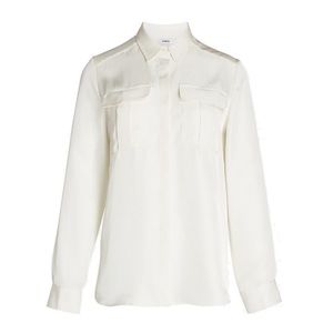 Express Ivory Cream Button Down Dress Shirt Sz S